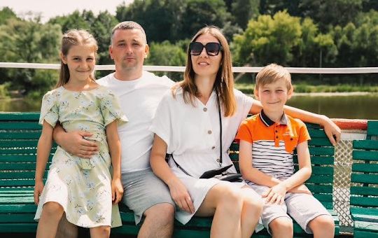Inna with her family